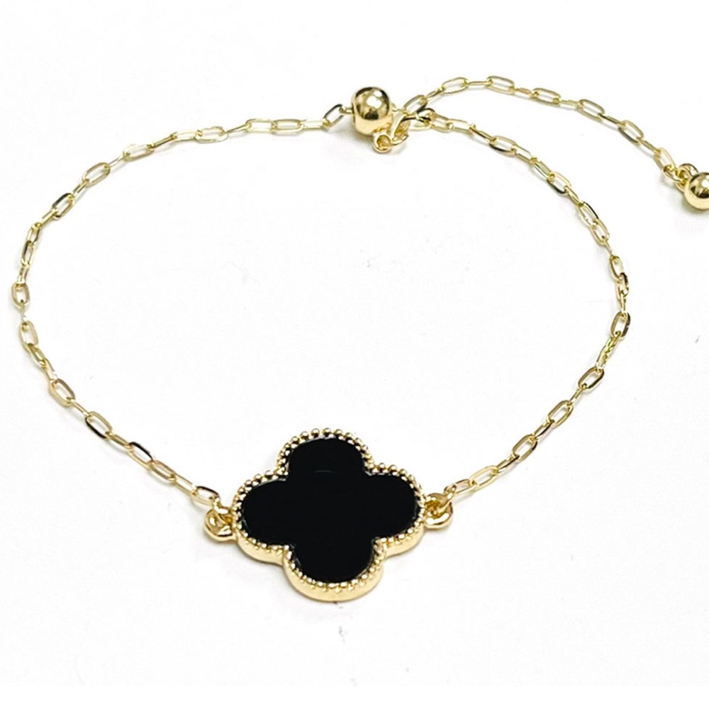 Clover Metal Chain Bracelet
